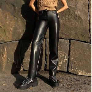 Aritzia Melina Vegan Leather Pants